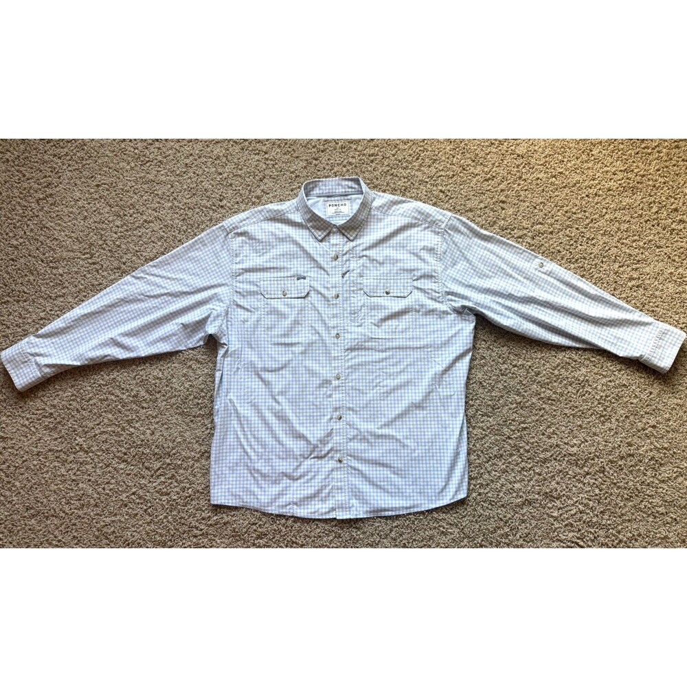 Poncho Outdoors The Catfish Short Sleeve Performance Shirt Men’s XXL Pockets